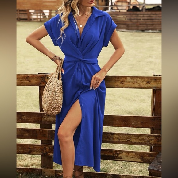 Classic button front dress - Picture 8 of 16